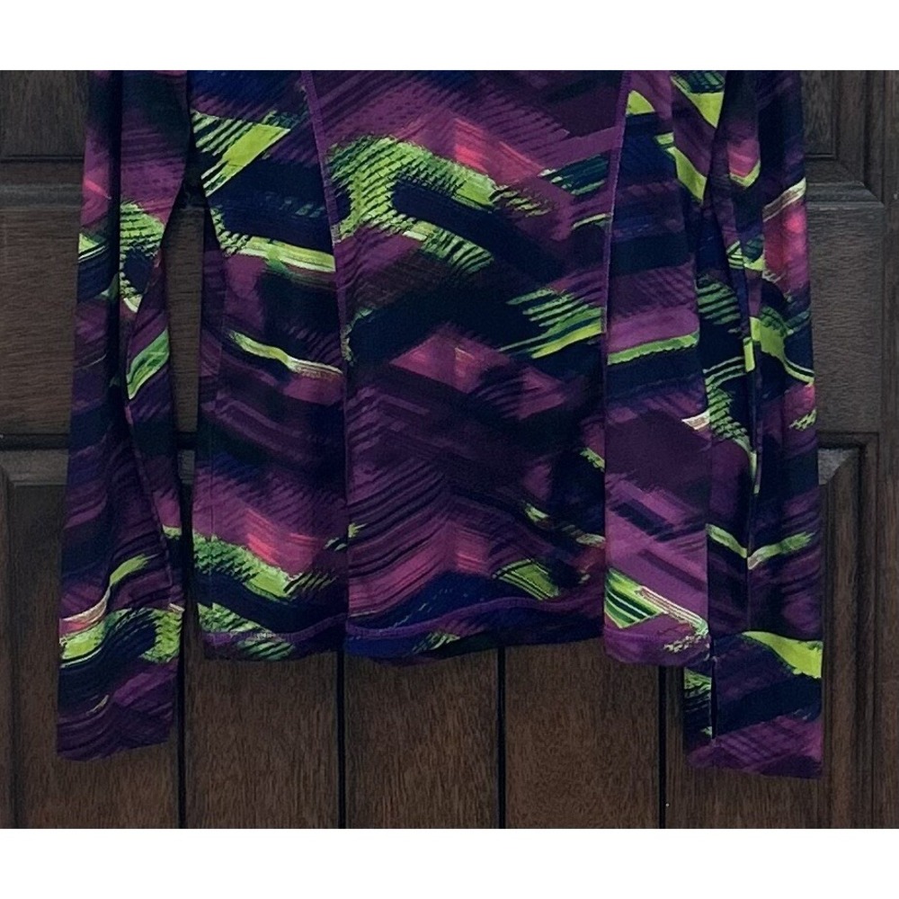 XERSION Women's Jacket Activewear Medium 1/4 Zip Thumbholes Multicolor EUC - Picture 6 of 7